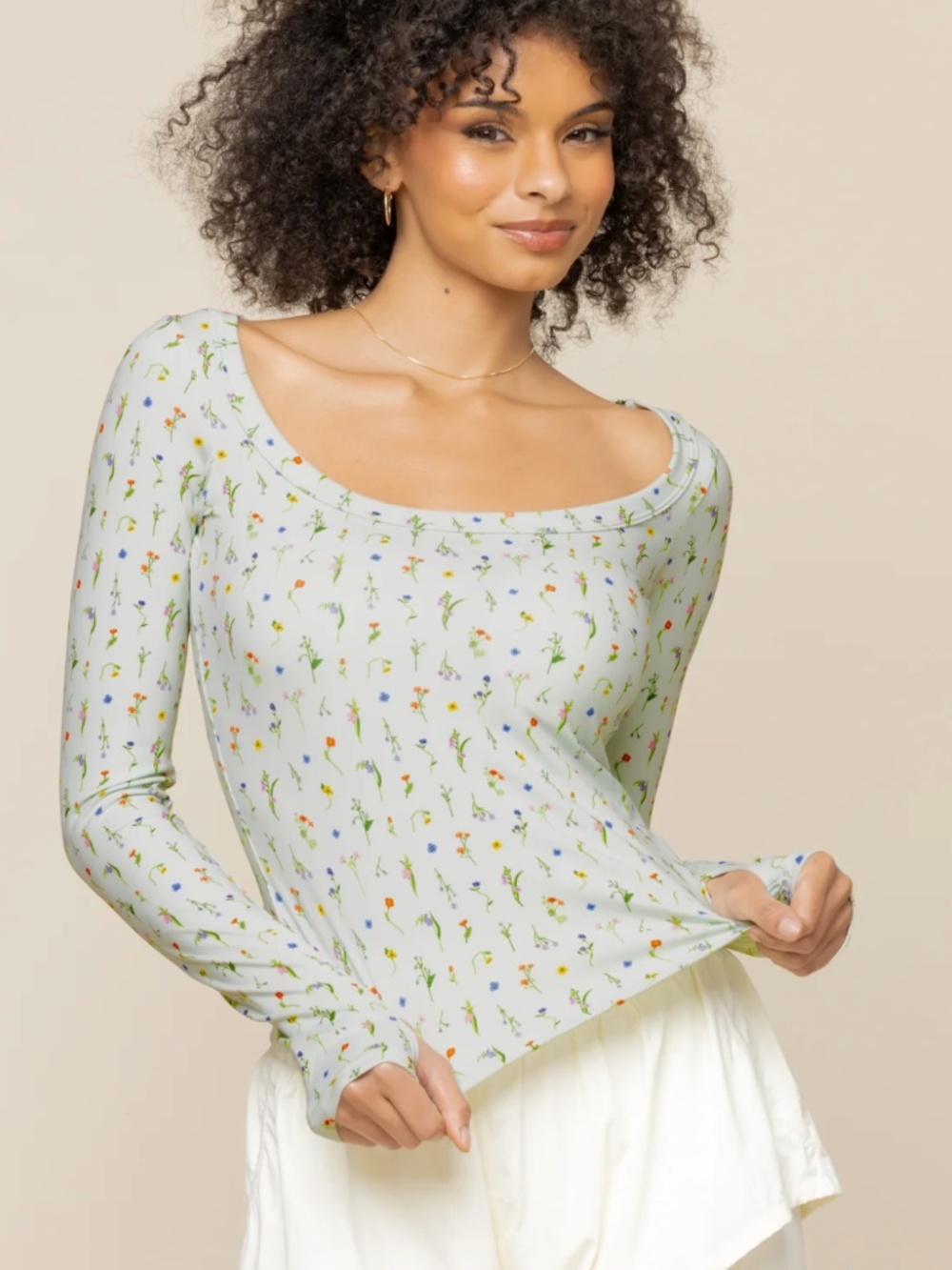 Popflex "Your Favorite" Reversible Top in Meadow, L